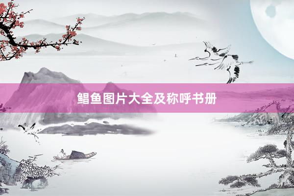 鲳鱼图片大全及称呼书册